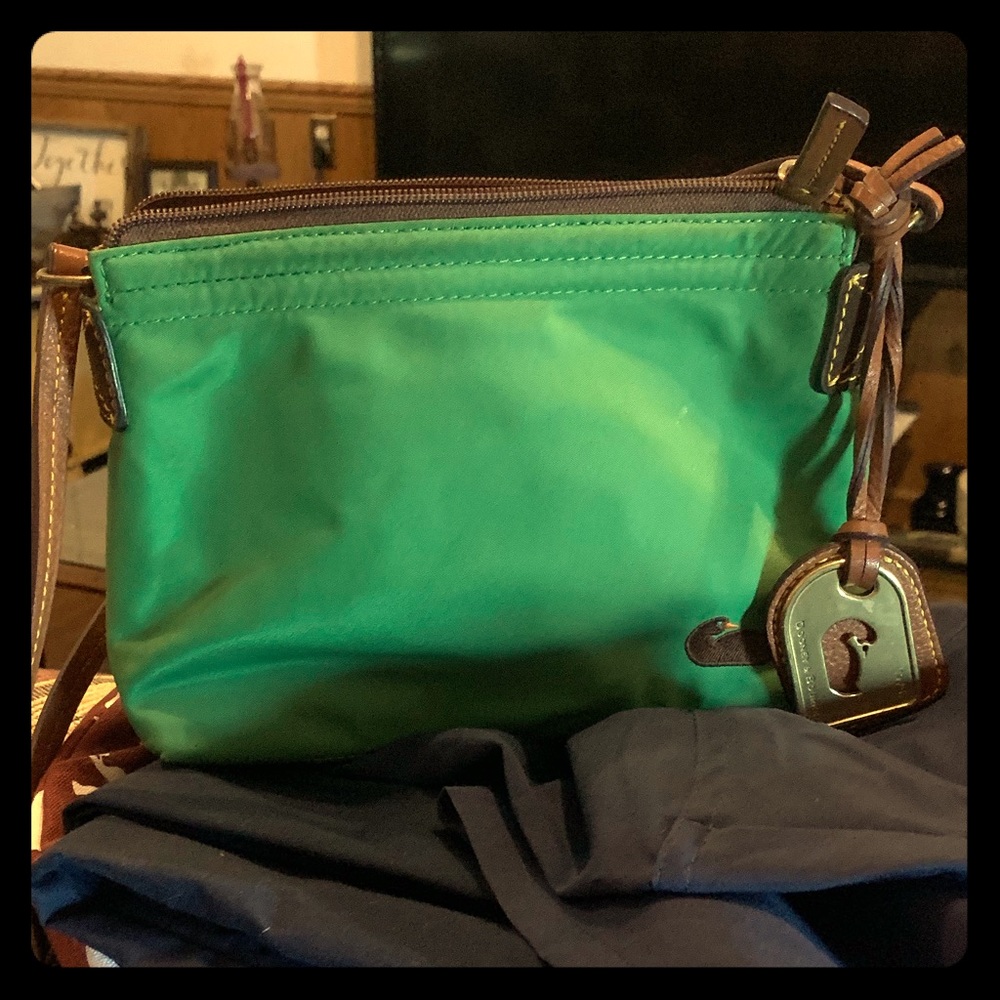 Dooney and Bourke nylon green crossbody